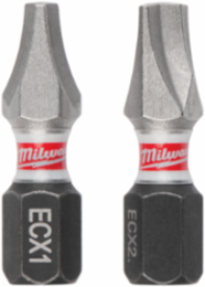 SHOCKWAVE Impact Duty 1" ECX Driver Bits Set, 1/4 in Shank Diameter