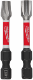 2PC SHOCKWAVE Impact Duty 2 Inch ECX Combo Kit, 1/4 Inch Shank, Alloy Steel