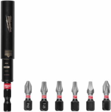 7-Piece SHOCKWAVE Magnetic Drive Guide Set, 1 Inch Insert Bits, Alloy Steel