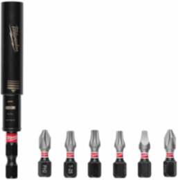 7-Piece SHOCKWAVE Magnetic Drive Guide Set, 1 Inch Insert Bits, Alloy Steel