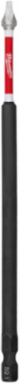 SHOCKWAVE™ 6 Inch Square Recess #1 Power Bit, Alloy Steel, 1/4 Inch Hex