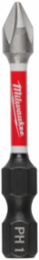 SHOCKWAVE™ 2 Inch Phillips #1 Impact Driver Bits, 5 Pack, Steel