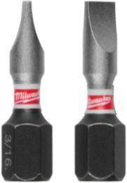 SHOCKWAVE Impact Duty 1" Slotted 3/16" Insert Bit Set (25 Pieces)