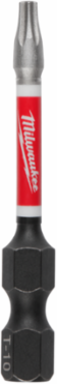 SHOCKWAVE Impact Duty 2 Inch T10 Torx Power Bit, 1/4 Inch Shank, Bulk 25 Pieces