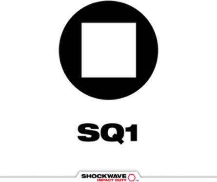 SHOCKWAVE Impact Duty 3-1/2 Inch Square Recess #1 Power Bit, Alloy Steel