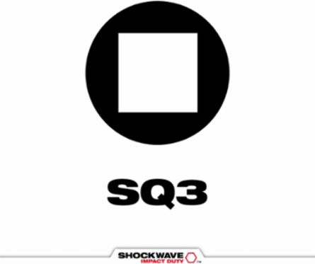 SHOCKWAVE Impact Duty 6 Inch #3 Square Recess Driver Bits, 10-Piece Set