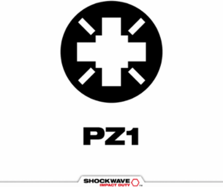 SHOCKWAVE Impact Duty 2 Inch PZ1 Power Bit Set, 1/4 Inch Hex Shank, 3 Pieces
