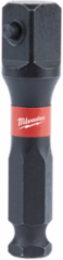 SHOCKWAVE Lineman's Impact Socket Adapter 7/16 Inch to 1/2 Inch, 1.875 Inch Length