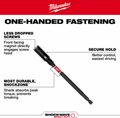 SHOCKWAVE™ Impact Duty 6" Screw Holding Bit Holder
