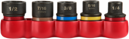 6PC Shockwave Impact Duty Extractor Set, Includes 3/8 Inch Drive for 1/4 to 1/2 Inch Fasteners