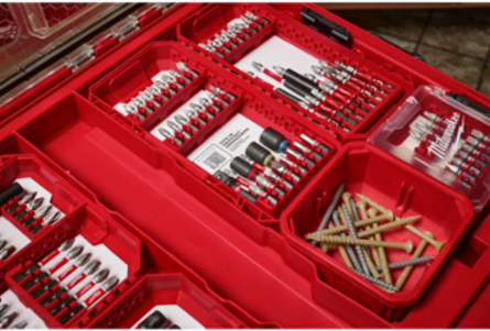 Small Customizable Case for Impact Driver Accessories, 10.32 Inch Height, 1 4 Inch Bit Size
