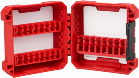 Small Customizable Case for Impact Driver Accessories, 10.32 Inch Height, 1 4 Inch Bit Size