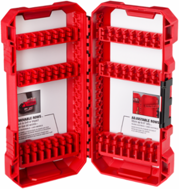Customizable Medium Case for Impact Driver Accessories, 1/4" Bit, 8.58 Inch x 6.42 Inch x 1.5 Inch