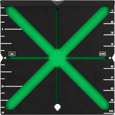 Responsive Laser Alignment Target with Magnetic Base - 4 Inch x 4 Inch
