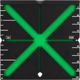 Responsive Laser Alignment Target with Magnetic Base - 4 Inch x 4 Inch