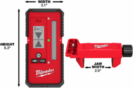 165' Laser Line Detector with LCD Display, 1.2 Pounds, Reinforced Nylon