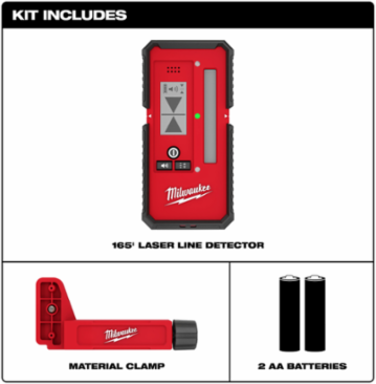 165' Laser Line Detector with LCD Display, 1.2 Pounds, Reinforced Nylon