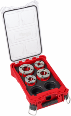 Portable Pipe Threading Kit, 1/2"-1-1/4" Alloy NPT Die Heads