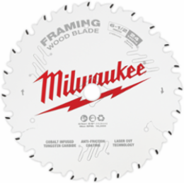 6-1/2 Inch 24T Circular Saw Blade, Cobalt Infused Tungsten Carbide, Laser-Cut