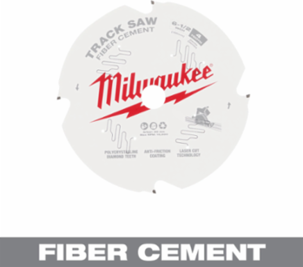 6-1/2 Inch Track Saw Blade for Fiber Cement with 4 Teeth, Polycrystalline Diamond