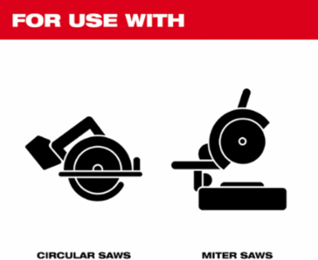 7-1/4 Inch 24T Framing Circular Saw Blade, Laser-Cut, 5/8 Inch Arbor
