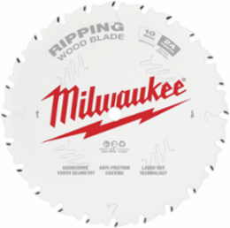 10 Inch Circular Saw Blade, 24 Teeth, Thin Kerf Design, Laser-Cut