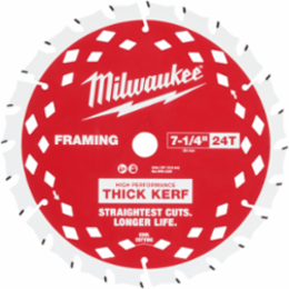 7-1/4" 24T Thick Kerf Framing Circular Saw Blade Contractor Pack (25 PK)