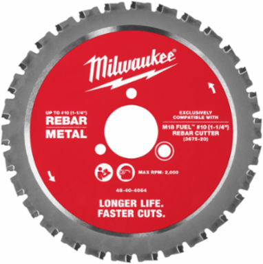 #10 (1-1/4”) Rebar Cutting Blade - 5 PK