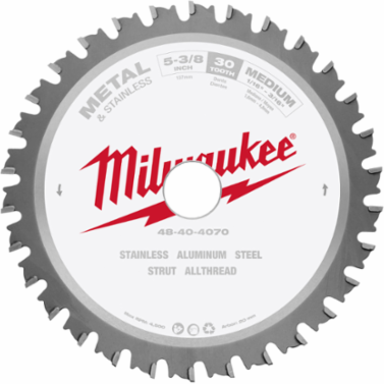 5-3/8 Inch Carbide Tipped Circular Saw Blade, 30 Teeth for Metal Cutting