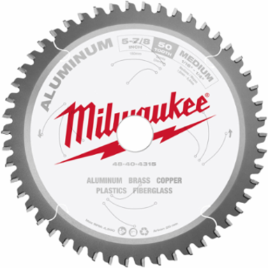 5-7/8 Inch Aluminum Cutting Circular Saw Blade, 50 Teeth, 0.05 Inch Plate Thickness