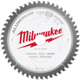 5-7/8 Inch Aluminum Cutting Circular Saw Blade, 50 Teeth, 0.05 Inch Plate Thickness