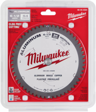 6-1/2 Inch Aluminum Cutting Circular Saw Blade, 54 Teeth, Carbide-Tipped