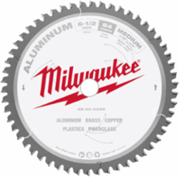 6-1/2 Inch Aluminum Cutting Circular Saw Blade, 54 Teeth, Carbide-Tipped