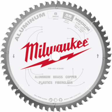 8 Inch Aluminum Cutting Circular Saw Blade, 60 Tooth, Carbide Tipped