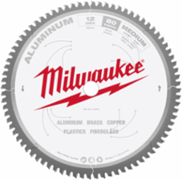 12 Inch Aluminum Cutting Circular Saw Blade, 80 Teeth, Laser-Cut, 2.61 lbs