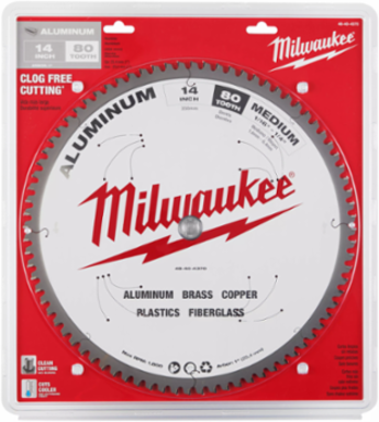 14 Inch Aluminum Cutting Circular Saw Blade, 80 Teeth, Laser-Cut, 0.05 Inch Thickness