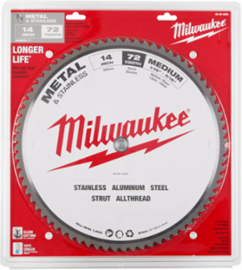 14 Inch Carbide Tipped Circular Saw Blade, 72 Tooth, Metal Cutting