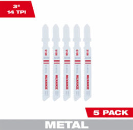 3 Inch 14 TPI T-Shank Bi-Metal Jig Saw Blades (5 PK)