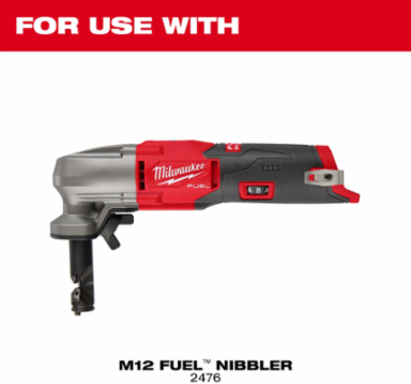 M12 FUEL 16 Ga Nibbler Punch & Die Set, Compatible with 18 Ga Stainless Steel