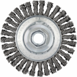 4 Inch Carbon Steel Stringer Bead Wheel, Arbor Size 0.625 Inch, 12000 RPM