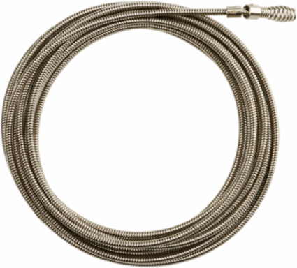 1/4 Inch x 25 ft Rust Guard™ Inner Core Drop Head Drain Cable, 1.25 to 2.5 Inch Pipe Compatibility