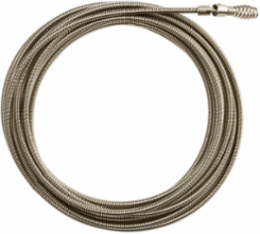 1/4 Inch x 25 ft Rust Guard™ Inner Core Drop Head Drain Cable, 1.25 to 2.5 Inch Pipe Compatibility