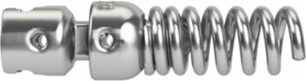 Drop Head Straight Auger for 1-1/4" to 2" Pipes, Steel Construction, RUST GUARDTM Plating