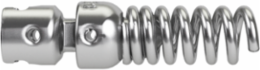 Drop Head Straight Auger for 1-1/4" to 2" Pipes, Steel Construction, RUST GUARDTM Plating
