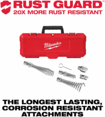 1-1/4" - 2" Head Attachment Kit for 5/8" Sectional Cable, Steel Construction, 6 Pieces