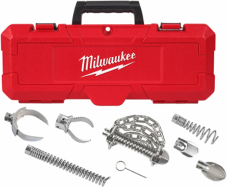 2"-4" Head Attachment Kit for 7/8" Sectional Cable, Steel Construction, 7-Piece Set