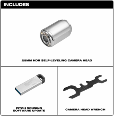 25mm Camera Head Replacement Kit for M18™ Modular Pipeline Inspection System