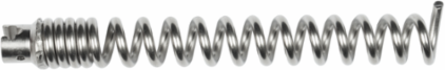 Straight Auger for 1-1/4 Inch Sectional Cable, 8 Inch Length, Steel Construction