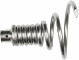 Funnel Auger 3 Inch Head for 1-1/4 Inch Sectional Cable, Steel Construction