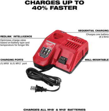 M18™ REDLITHIUM™ HIGH OUTPUT™ HD 12.0Ah Battery and Charger Starter Kit